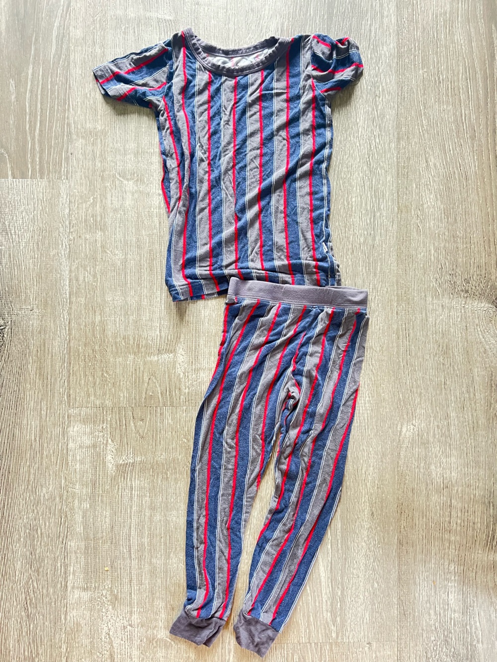 Little sleepies striped pajama set